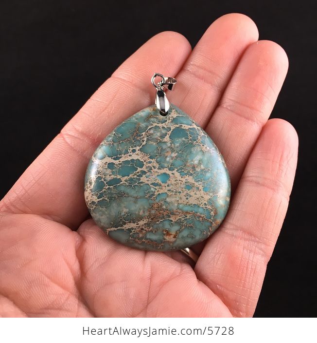 Sea Sediment Jasper Stone Jewelry Pendant - #RgeQw4KgdEY-1