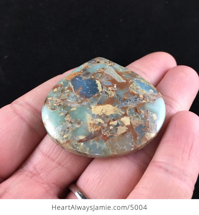 Sea Sediment Jasper Stone Jewelry Pendant - #Xyhi8yNT1vg-5