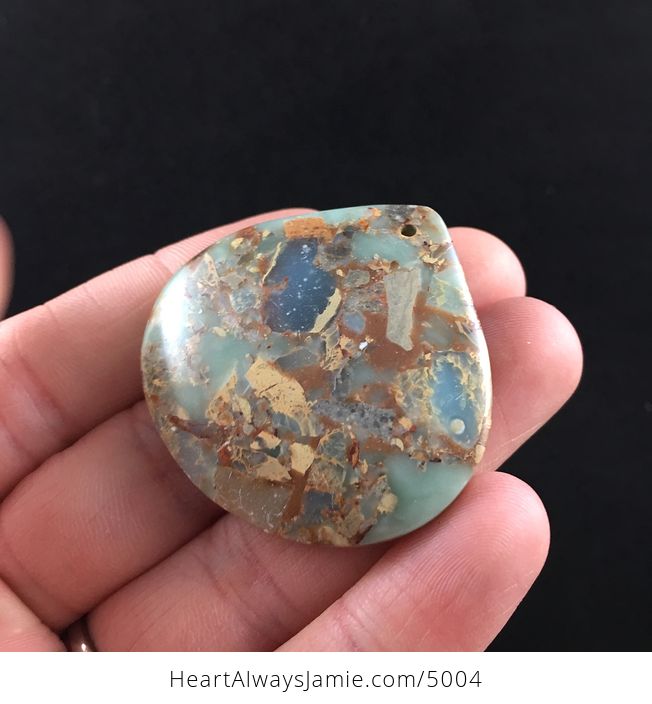 Sea Sediment Jasper Stone Jewelry Pendant - #Xyhi8yNT1vg-4