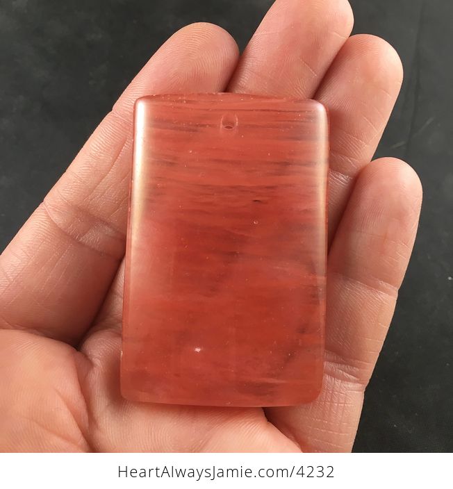 Semi Transparent Pink Cherry Quartz Pendant Jewelry - #bP3Y1m5PrR0-1