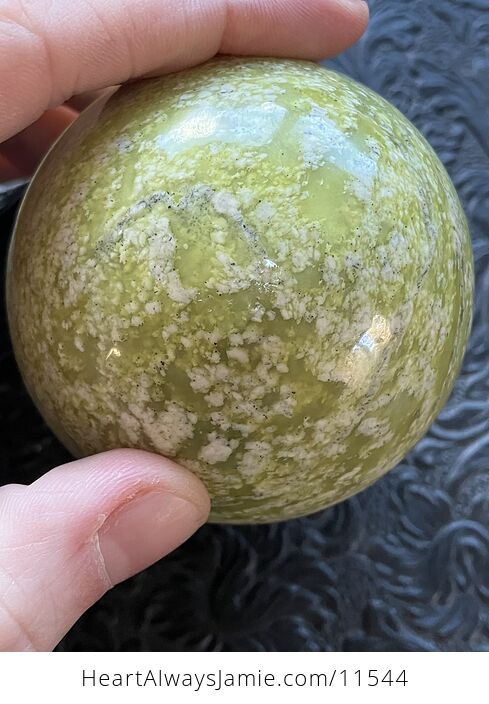 Serpentine Sphere Crystal Ball - #iByl9lN80nY-1