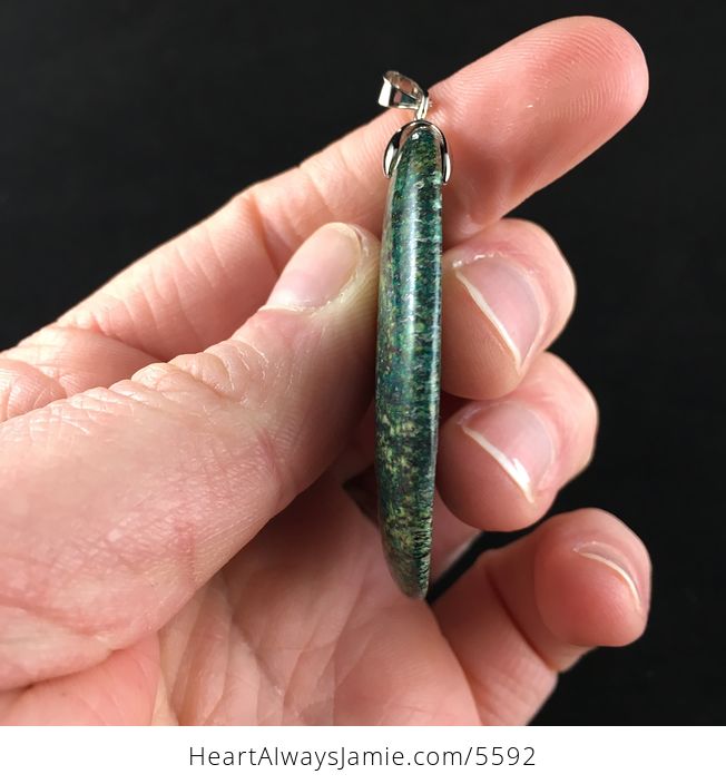Serpentine Stone Jewelry Pendant - #9FjvwTafNCk-5