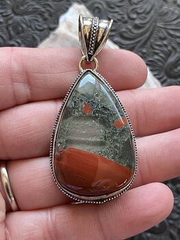 Setonite African Bloodstone Jewelry Pendant Crystal Stone Jewelry #4Ne6sRjKEEg