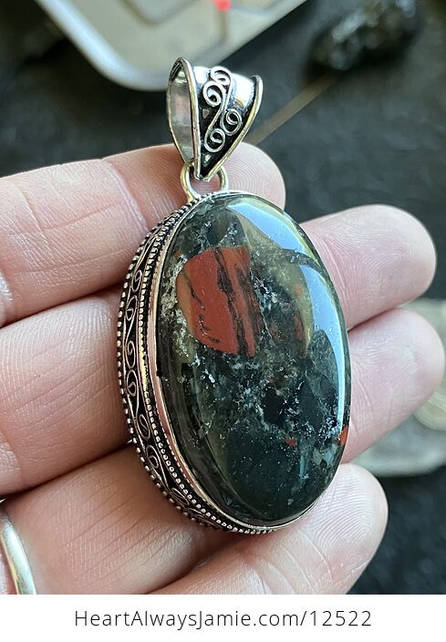 Setonite African Bloodstone Jewelry Pendant Crystal Stone Jewelry - #o2T6CfuKU0E-2