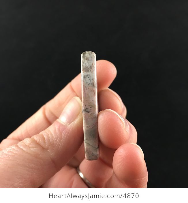 Shield Shaped Rhodonite Stone Jewelry Pendant - #OJmJxzd4WSw-4