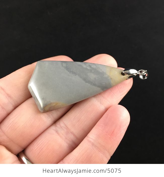 Shield Shaped Succor Creek Jasper Stone Jewelry Pendant - #M8n8i4F0jV8-3