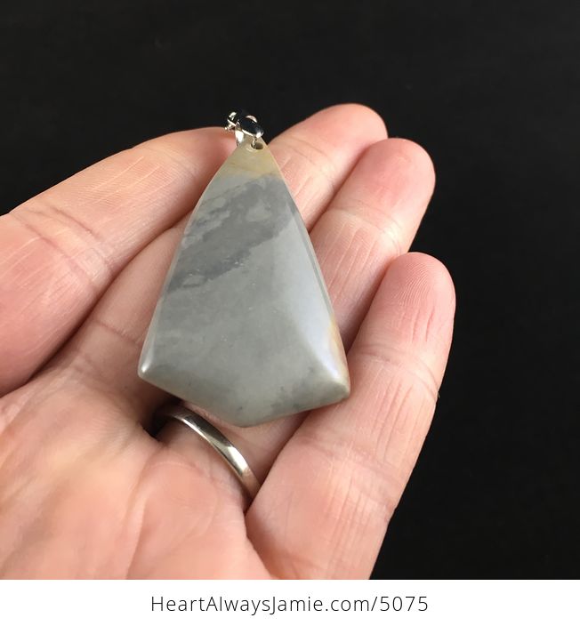 Shield Shaped Succor Creek Jasper Stone Jewelry Pendant - #M8n8i4F0jV8-2