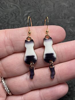 Siamese Cat Dangly Tail Earrings #23amycnQ2IE