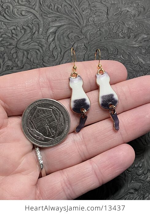 Siamese Cat Dangly Tail Earrings - #23amycnQ2IE-4