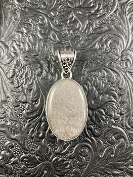 Silver Sheen Obsidian Crystal Stone Jewelry Pendant #PZbU8kk1J78