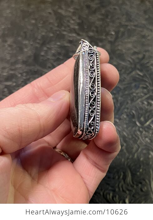Silver Sheen Obsidian Crystal Stone Jewelry Pendant - #HomKhIYsz0Q-3