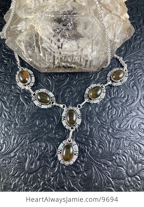 Smoky Quartz Crystal Jewelry Necklace - #MWCyQ20kf6s-2