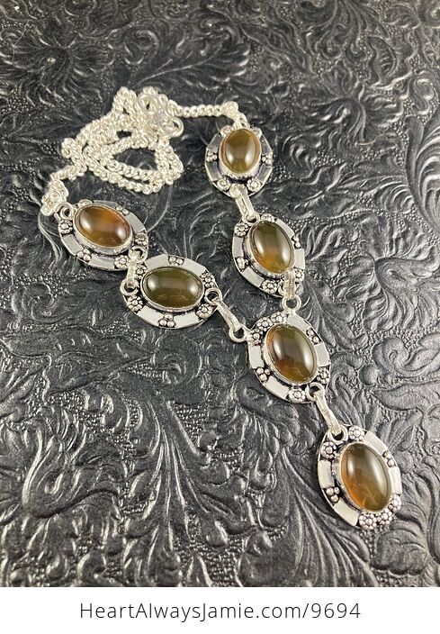 Smoky Quartz Crystal Jewelry Necklace - #MWCyQ20kf6s-7