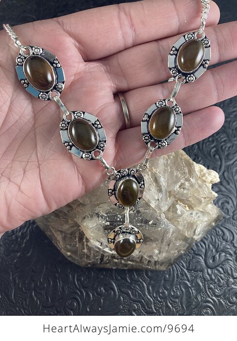 Smoky Quartz Crystal Jewelry Necklace - #MWCyQ20kf6s-4