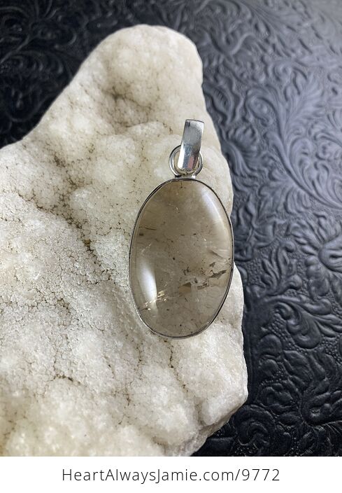 Smoky Quartz Crystal Stone Jewelry Pendant - #hEKBTVXD6P8-7