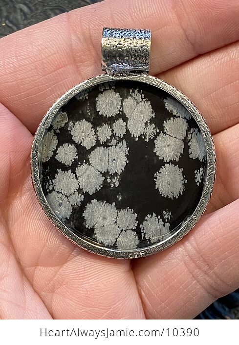 Snowflake Obsidian Handcrafted Stone Jewelry Crystal Pendant - #dyAm4XhXaF8-4
