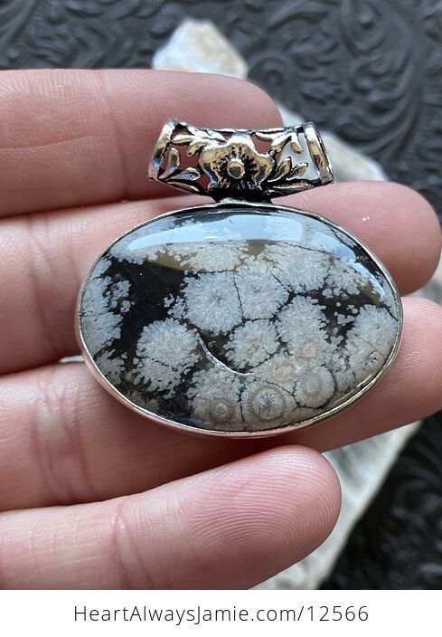 Snowflake Obsidian Stone Jewelry Crystal Pendant Discounted - #jWp2OCjt0a8-1