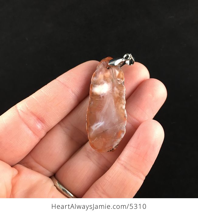 South Red Agate Stone Jewelry Pendant - #4FSfQNlO9A8-6