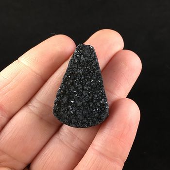Sparkly Black Druzy Stone Jewelry Pendant #icZ7MlKwhUU