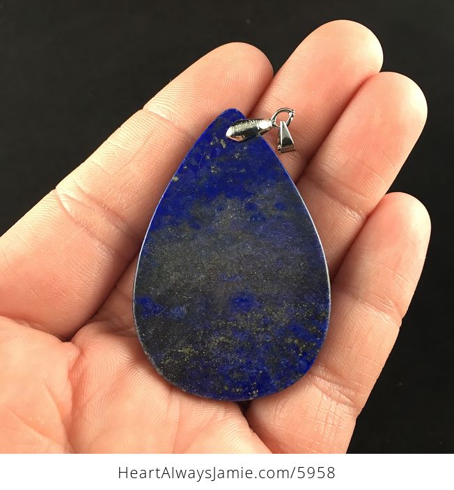 Sparkly Lapis Lazuli Stone Jewelry Pendant - #auYgFS2DGks-6