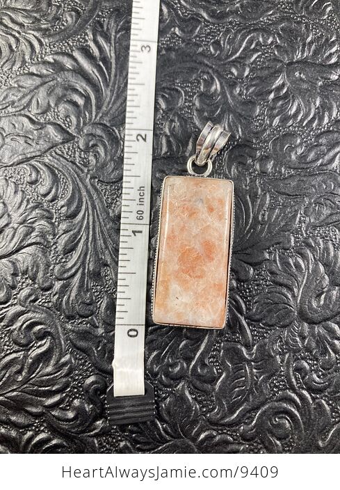 Sparkly Orange Sunstone Crystal Jewelry Stone Pendant - #ANcFCjaMfVI-4