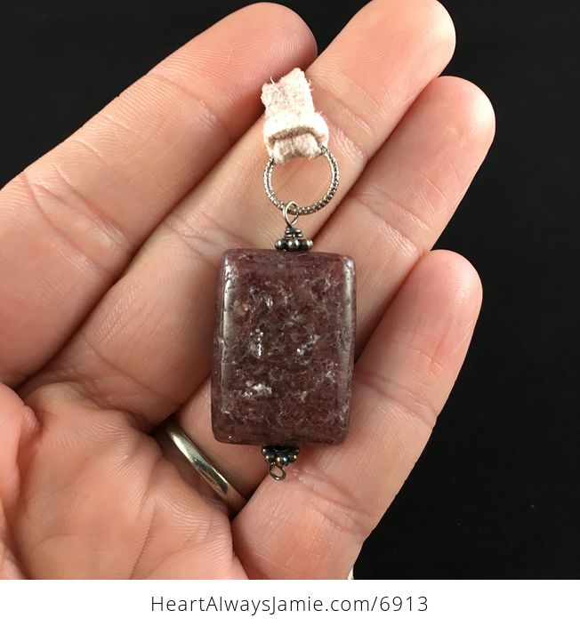 Sparkly Purple Quartz Stone Jewelry Pendant Necklace - #RINwqY6xMkw-1