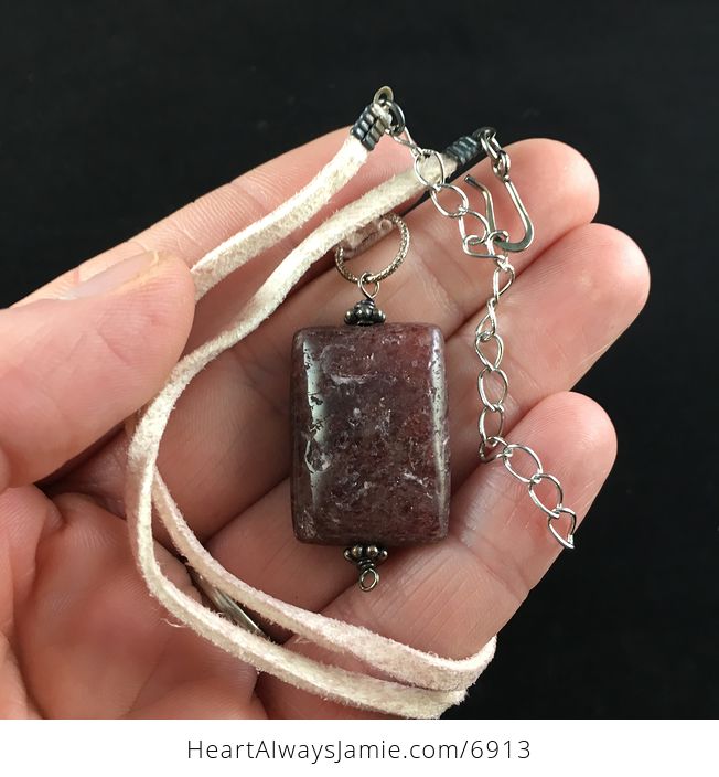 Sparkly Purple Quartz Stone Jewelry Pendant Necklace - #RINwqY6xMkw-4