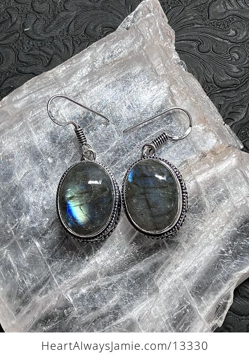 Starry Labradorite Stone Crystal Jewelry Earrings - #Ml9sNNWL0es-8