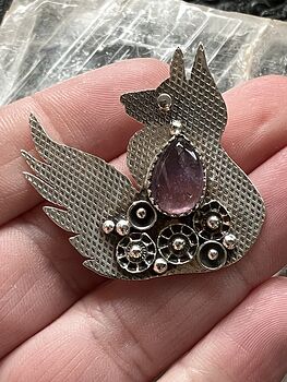 Steampunk Amethyst Fox Pendant Stone Crystal Jewelry #OlGBnRYr828