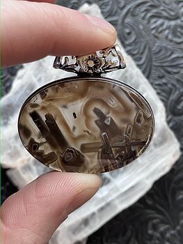 Stick Agate Pendant Stone Crystal Jewelry #JotB3a7OIlY