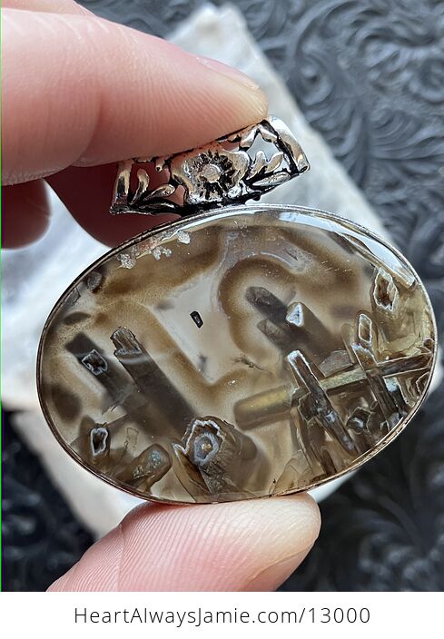 Stick Agate Pendant Stone Crystal Jewelry - #JotB3a7OIlY-3