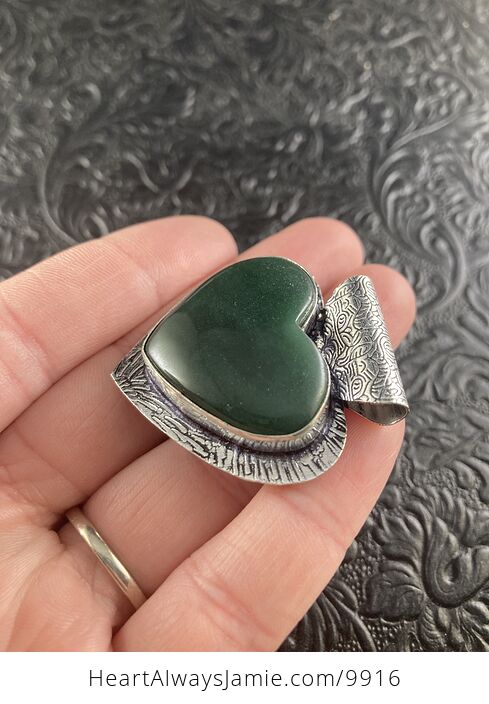 Stone Crystal Jewelry Pendant Green Aventurine Heart - #kTxv7IhGQWA-5