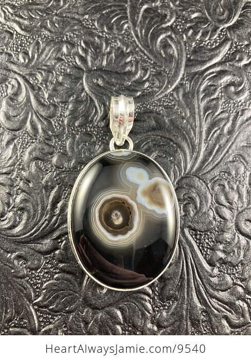 Stunning Banded Onyx with Inclusion Crystal Stone Jewelry Pendant - #IA2QNEJE3fk-3