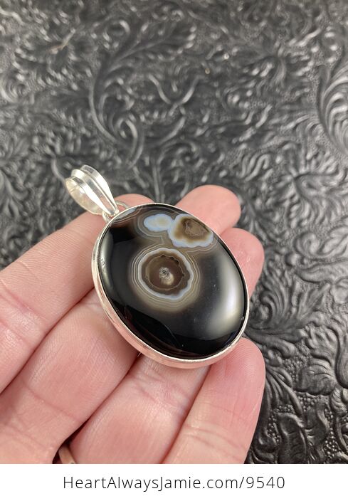 Stunning Banded Onyx with Inclusion Crystal Stone Jewelry Pendant - #IA2QNEJE3fk-4