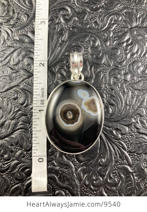 Stunning Banded Onyx with Inclusion Crystal Stone Jewelry Pendant - #IA2QNEJE3fk-2