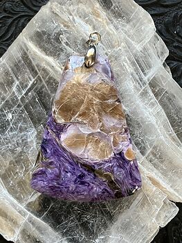 Stunning Charoite Crystal Stone Jewelry Pendant #fagyHuM0g6g