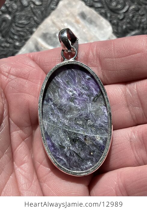 Stunning Charoite Pendant Stone Crystal Jewelry - #xnCFZCVxJio-4