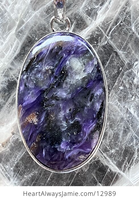 Stunning Charoite Pendant Stone Crystal Jewelry - #xnCFZCVxJio-5