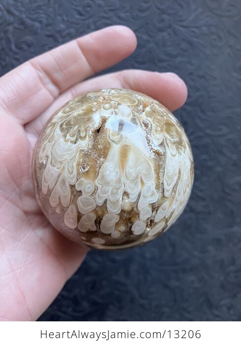 Stunning Druzy Chocolate Calcite Crystal Sphere - #a80buT4mUKE-3