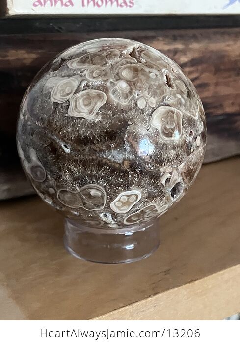 Stunning Druzy Chocolate Calcite Crystal Sphere - #a80buT4mUKE-10