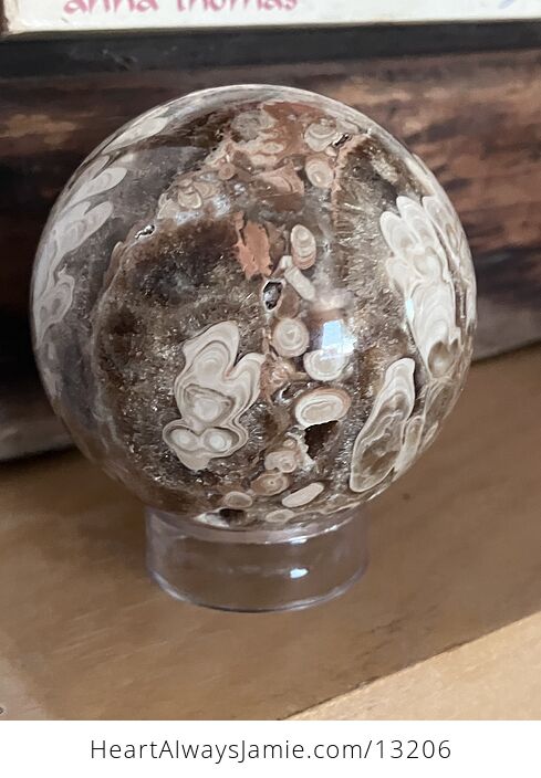 Stunning Druzy Chocolate Calcite Crystal Sphere - #a80buT4mUKE-12