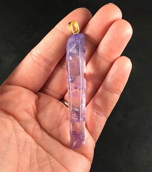 Stunning Large Purple Crystal Stone Pendant #YjisQctuqh0