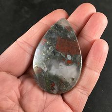 Stunning Natural African Bloodstone Jewelry Pendant #BbPC6kXJmLY