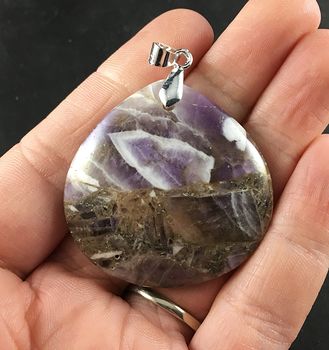 Stunning Natural Amethyst Stone Pendant #BdeqYTpuSmo