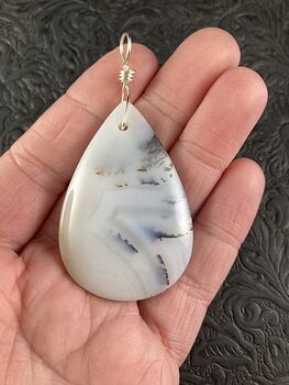 Stunning Ocean Chalcedony Agate Stone Jewelry Pendant #WM8nfxV0NG8