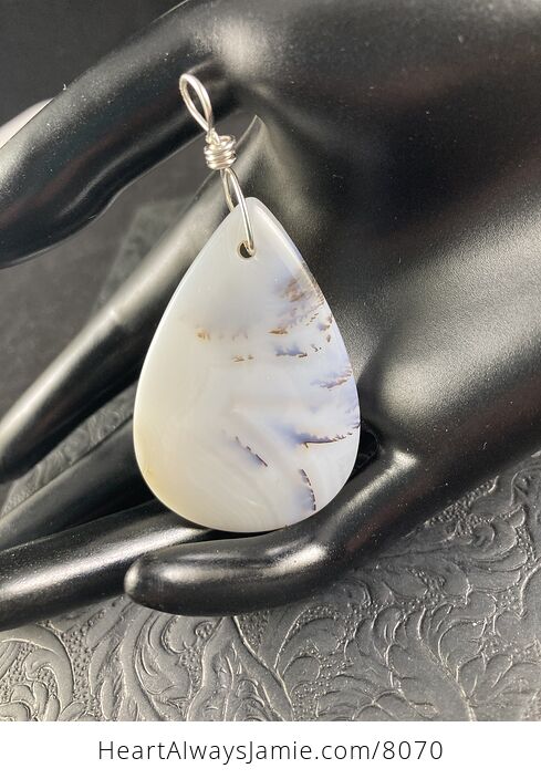 Stunning Ocean Chalcedony Agate Stone Jewelry Pendant - #WM8nfxV0NG8-6