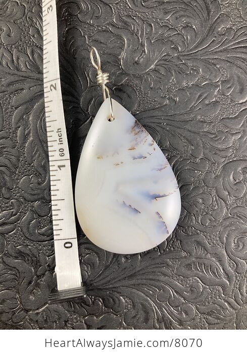 Stunning Ocean Chalcedony Agate Stone Jewelry Pendant - #WM8nfxV0NG8-4