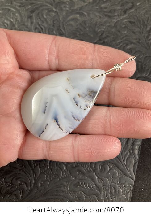 Stunning Ocean Chalcedony Agate Stone Jewelry Pendant - #WM8nfxV0NG8-3
