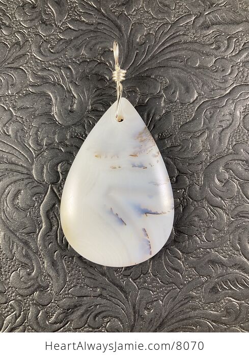 Stunning Ocean Chalcedony Agate Stone Jewelry Pendant - #WM8nfxV0NG8-5