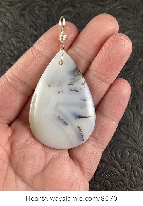 Stunning Ocean Chalcedony Agate Stone Jewelry Pendant - #WM8nfxV0NG8-1